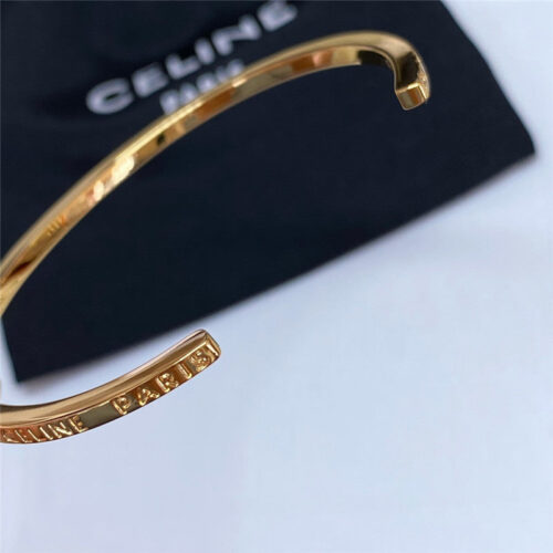 High Quality Luxury Celine Letter Cuff Bracelet product detail