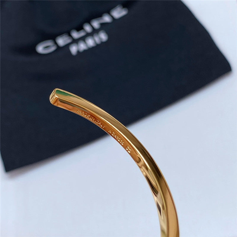 High Quality Luxury Celine Letter Cuff Bracelet product detail