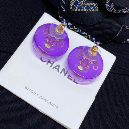 High Quality Luxury Chanel 23C Button Earrings product detail