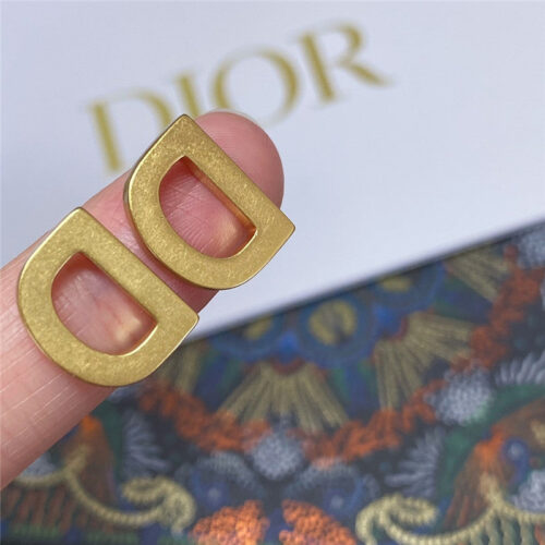 High Quality Luxury Dior Frosted Letter Earrings product detail