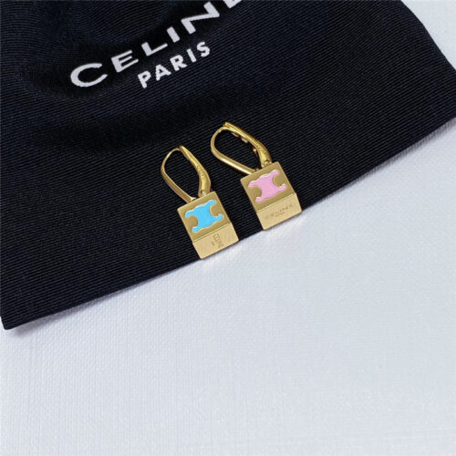 High Quality Luxury Celine Macaron Colorful Square Necklace product detail