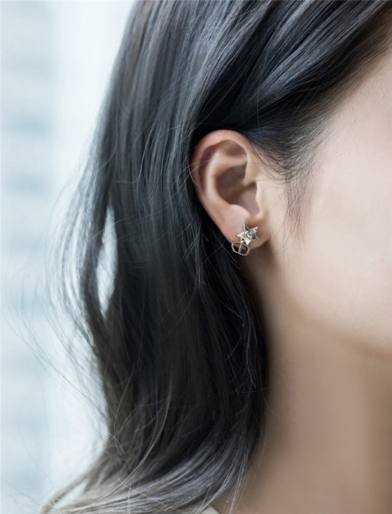 High Quality Luxury Dior Star Cd Pearl Earrings product detail