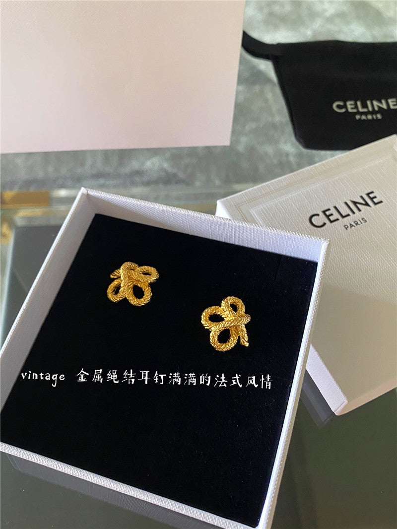High Quality Luxury Celine Vintage Earrings