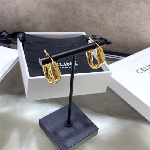High Quality Luxury Celine New Simple Earrings alternate view
