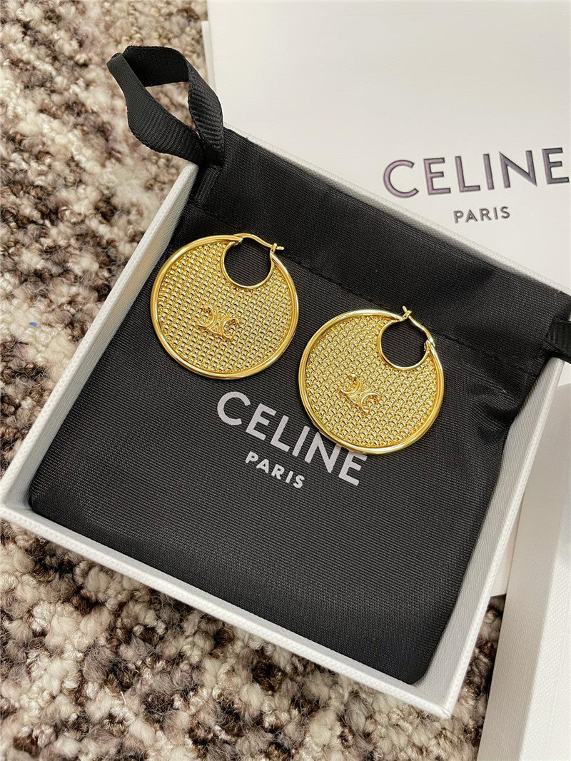 High Quality Luxury Celine Round Braided Earrings product detail