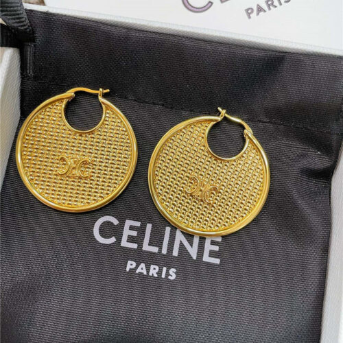 High Quality Luxury Celine Round Braided Earrings product detail