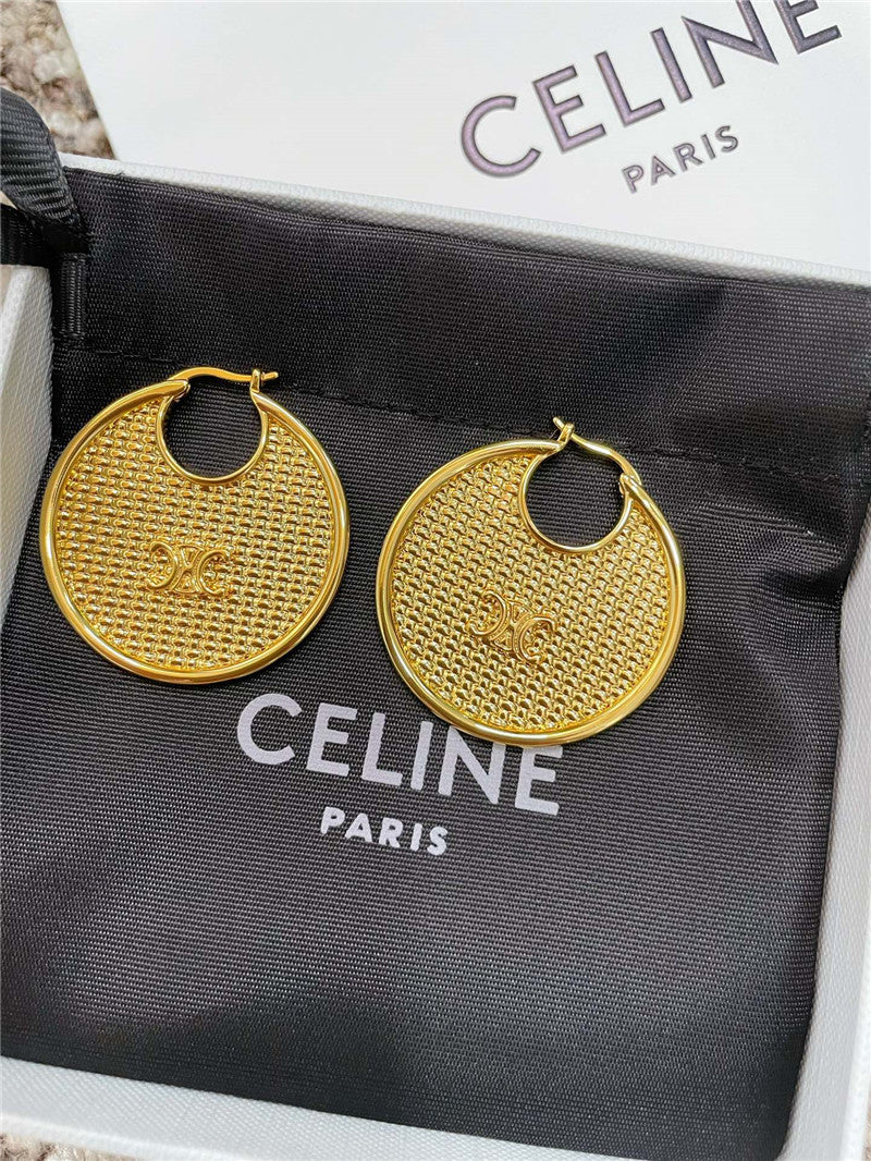 High Quality Luxury Celine Round Braided Earrings product detail