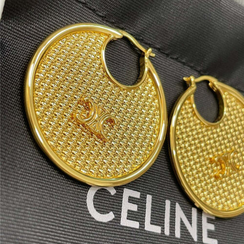 High Quality Luxury Celine Round Braided Earrings product detail