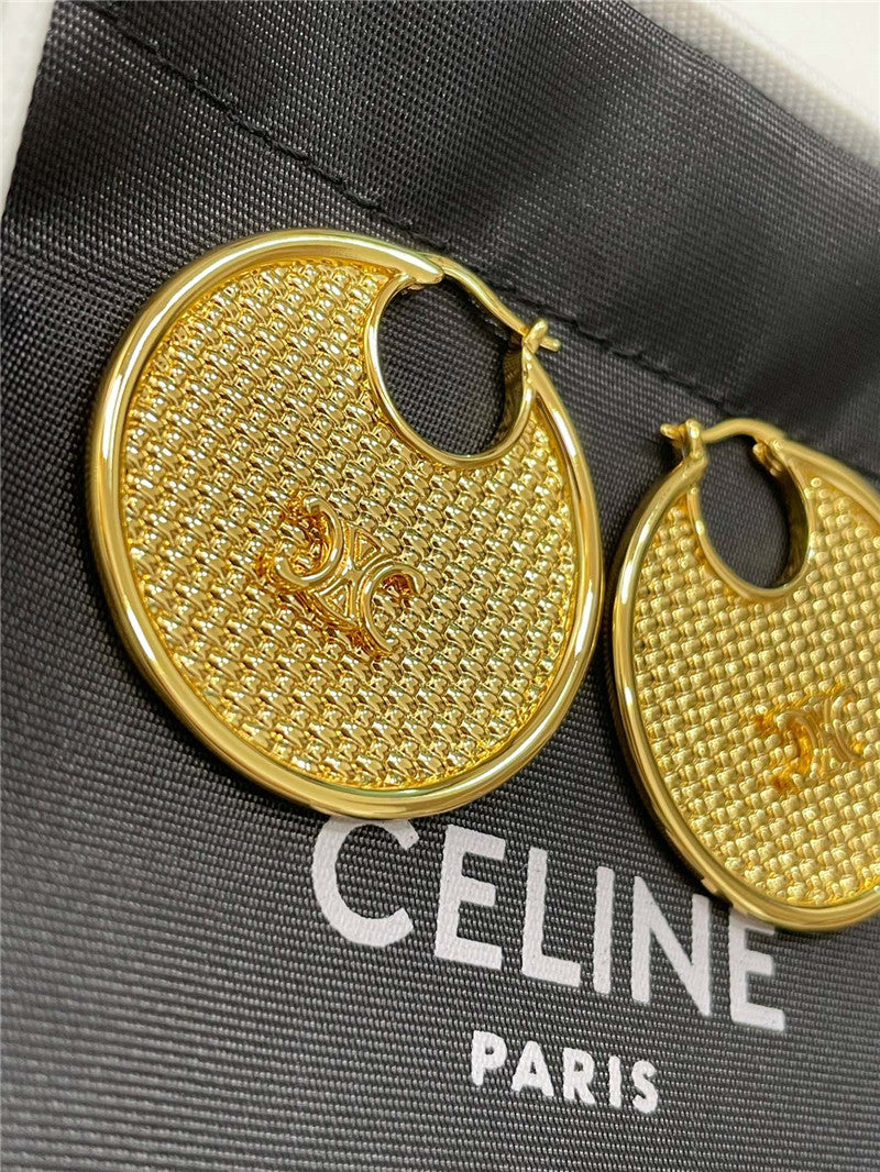High Quality Luxury Celine Round Braided Earrings product detail