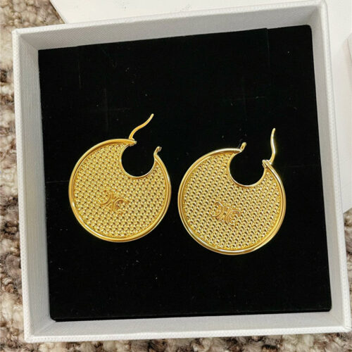 High Quality Luxury Celine Round Braided Earrings product detail