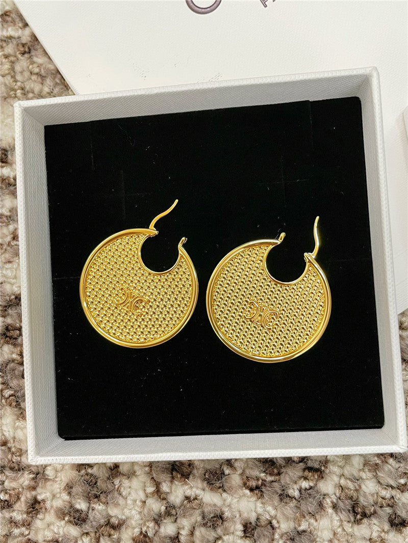 High Quality Luxury Celine Round Braided Earrings product detail