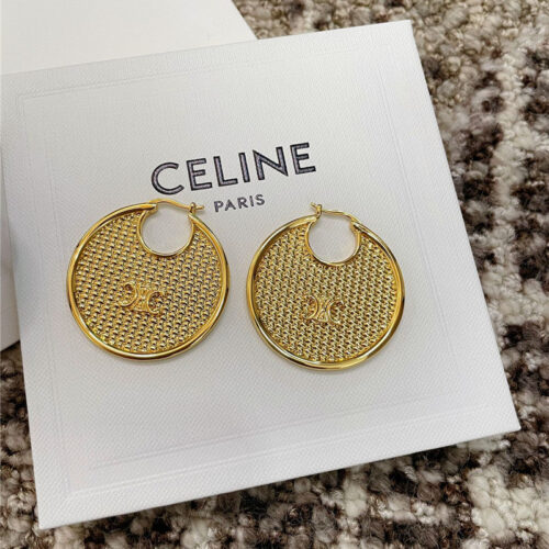 High Quality Luxury Celine Round Braided Earrings product detail