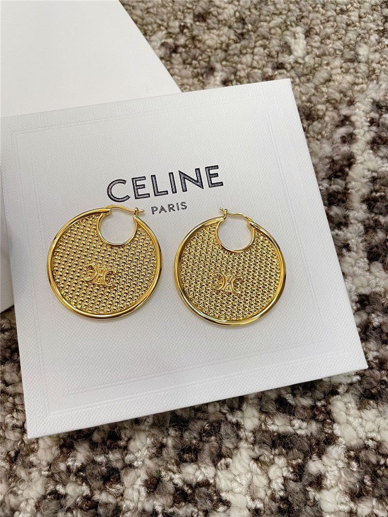 High Quality Luxury Celine Round Braided Earrings product detail