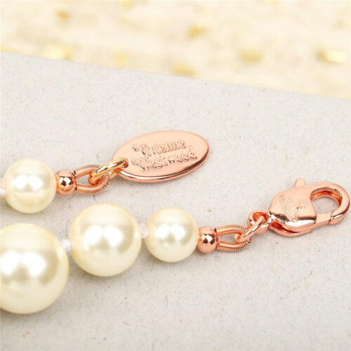 High Quality Luxury Vivienne Westwood Diamond And Pearl Necklace – Style 51653 product detail