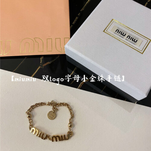 High Quality Luxury Miumiu Hollow Letter Bracelet product detail