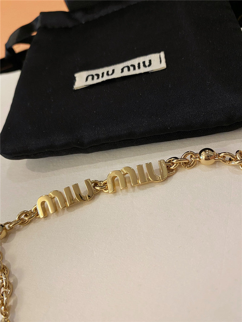 High Quality Luxury Miumiu Hollow Letter Bracelet product detail