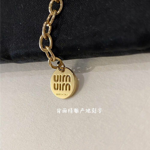 High Quality Luxury Miumiu Hollow Letter Bracelet product detail