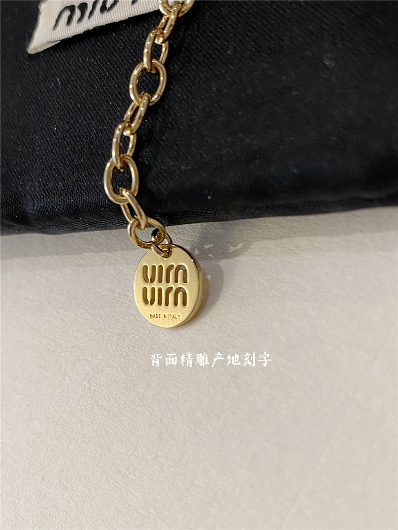 High Quality Luxury Miumiu Hollow Letter Bracelet product detail