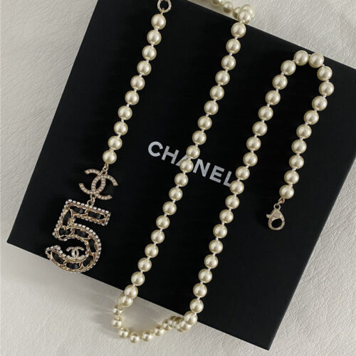 High Quality Luxury Chanel No. 5 Pearl Necklace
