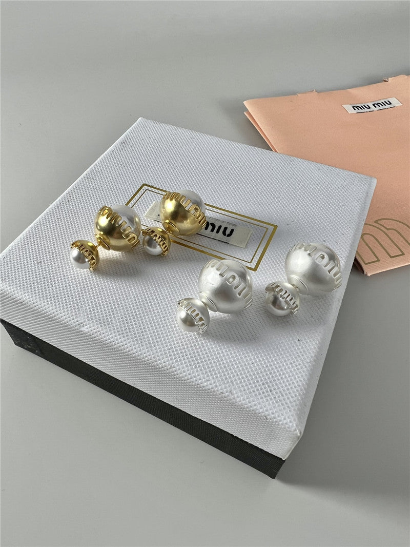 High Quality Luxury Miumiu Pearl Earrings product detail