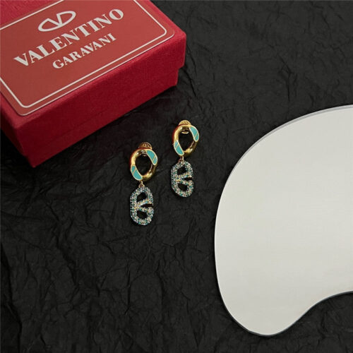 High Quality Luxury Valentino Fashion Simple Earrings alternate view