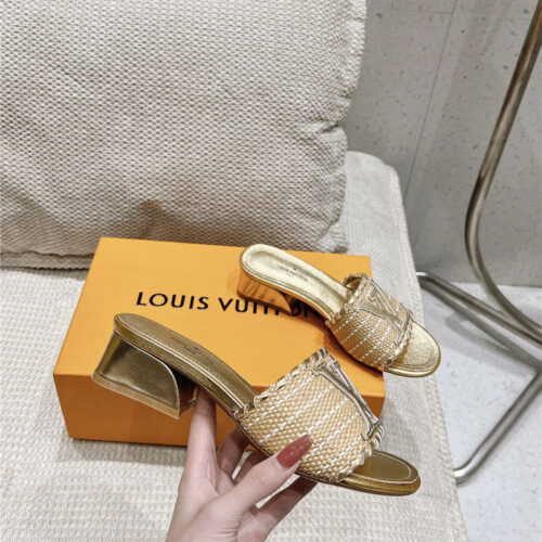 High Quality Luxury Louis Vuitton Straw Sandals product detail