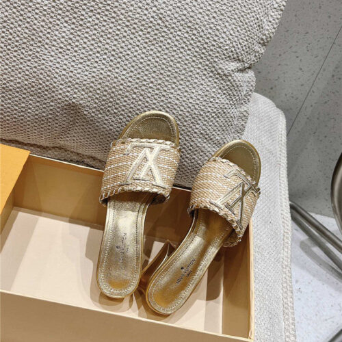 High Quality Luxury Louis Vuitton Straw Sandals product detail