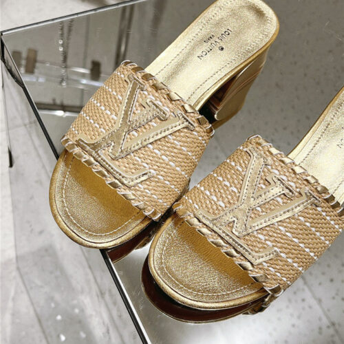High Quality Luxury Louis Vuitton Straw Sandals product detail