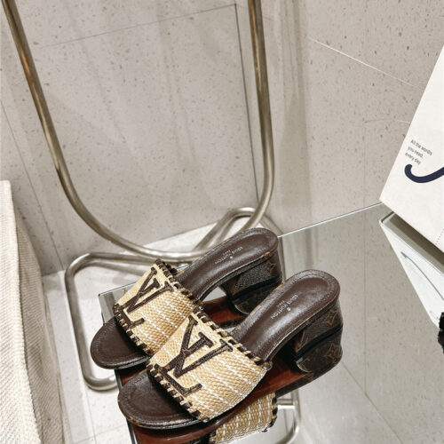 High Quality Luxury Louis Vuitton Straw Sandals – Style 76067 product detail