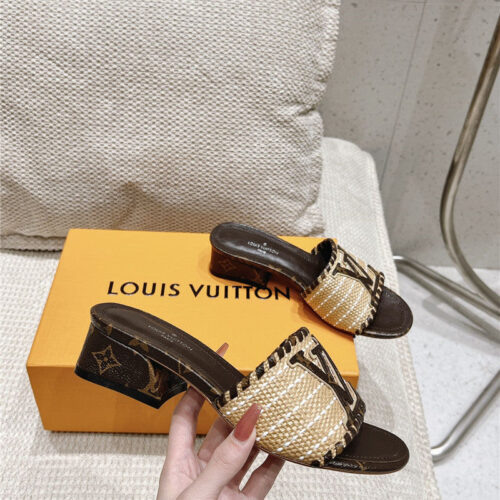 High Quality Luxury Louis Vuitton Straw Sandals – Style 76067 product detail