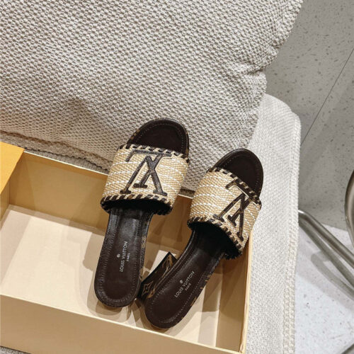 High Quality Luxury Louis Vuitton Straw Sandals – Style 76067 product detail