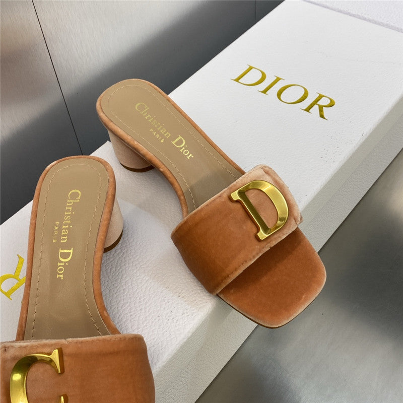 High Quality Luxury Dior Cd Letter Logo Metal Buckle Flat Color Block Sandals – Style 19494 product detail
