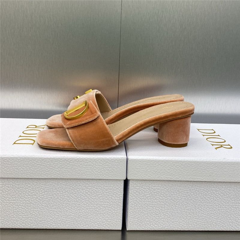 High Quality Luxury Dior Cd Letter Logo Metal Buckle Flat Color Block Sandals – Style 19494 product detail