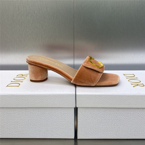 High Quality Luxury Dior Cd Letter Logo Metal Buckle Flat Color Block Sandals – Style 19494 product detail