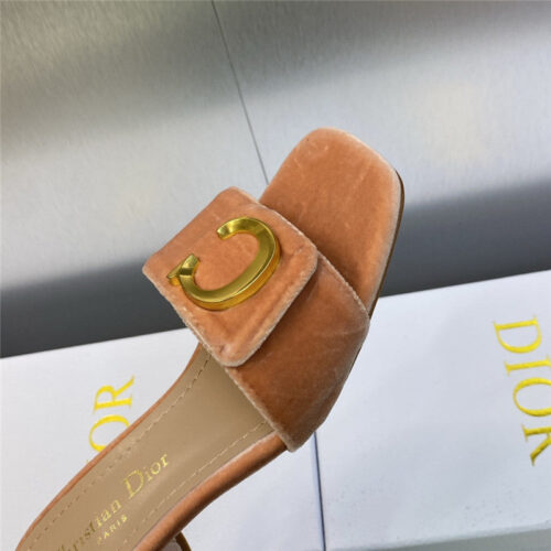 High Quality Luxury Dior Cd Letter Logo Metal Buckle Flat Color Block Sandals – Style 19494 product detail