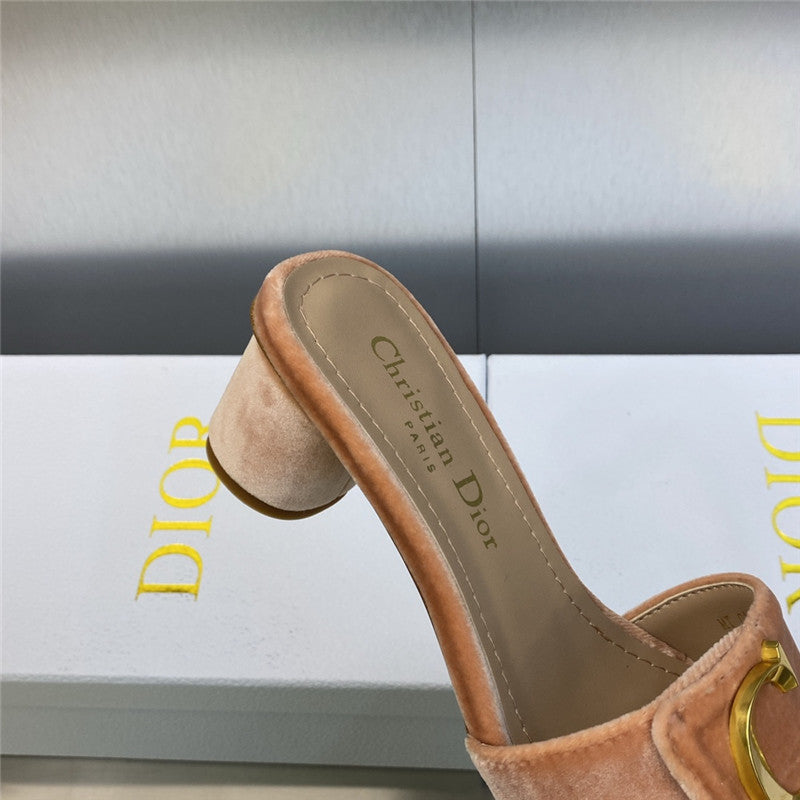 High Quality Luxury Dior Cd Letter Logo Metal Buckle Flat Color Block Sandals – Style 19494 product detail