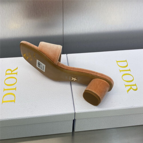 High Quality Luxury Dior Cd Letter Logo Metal Buckle Flat Color Block Sandals – Style 19494 product detail