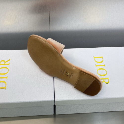 High Quality Luxury Dior Cd Letter Logo Metal Buckle Flat Color Block Sandals – Style 42086 product detail