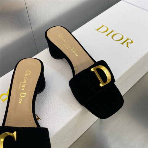 High Quality Luxury Dior Cd Letter Logo Metal Buckle Flat Color Block Sandals – Style 97411 product detail