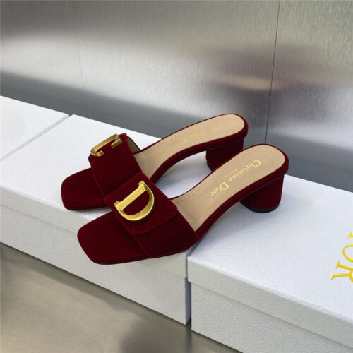 High Quality Luxury Dior Cd Letter Logo Metal Buckle Flat Color Block Sandals – Style 52771 alternate view