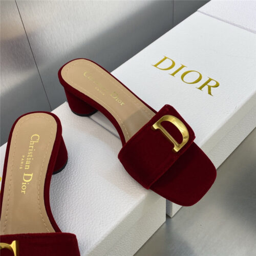 High Quality Luxury Dior Cd Letter Logo Metal Buckle Flat Color Block Sandals – Style 52771 product detail