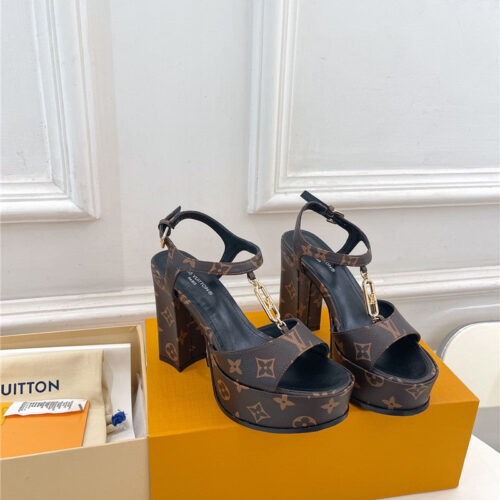 High Quality Luxury Louis Vuitton Explosive Style Platform High-Heeled Sandals – Style 70467