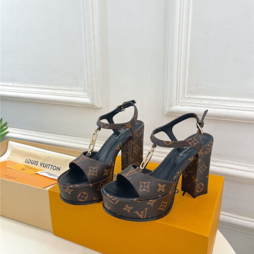 High Quality Luxury Louis Vuitton Explosive Style Platform High-Heeled Sandals – Style 70467 alternate view
