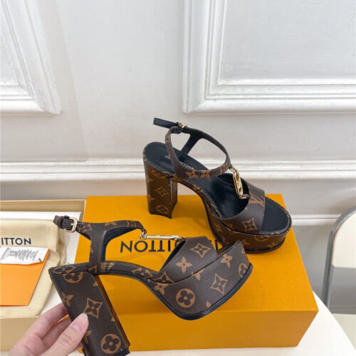 High Quality Luxury Louis Vuitton Explosive Style Platform High-Heeled Sandals – Style 70467 product detail