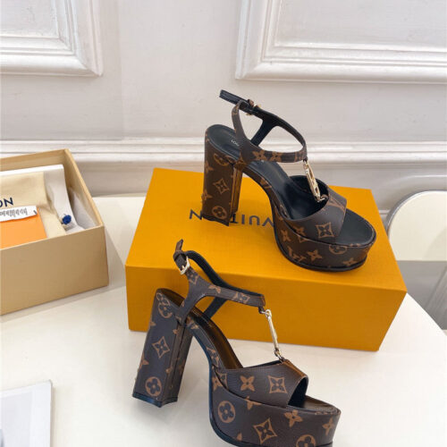High Quality Luxury Louis Vuitton Explosive Style Platform High-Heeled Sandals – Style 70467 product detail