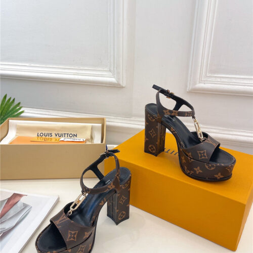 High Quality Luxury Louis Vuitton Explosive Style Platform High-Heeled Sandals – Style 70467 product detail