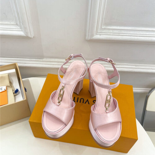 High Quality Luxury Louis Vuitton Explosive Style Platform High-Heeled Sandals – Style 01539 product detail