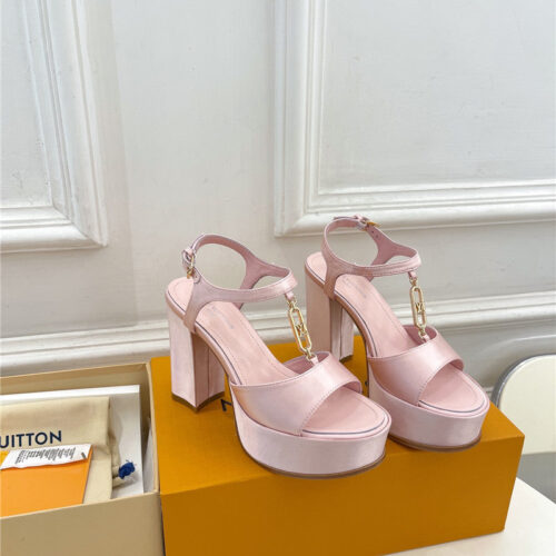 High Quality Luxury Louis Vuitton Explosive Style Platform High-Heeled Sandals – Style 01539 alternate view
