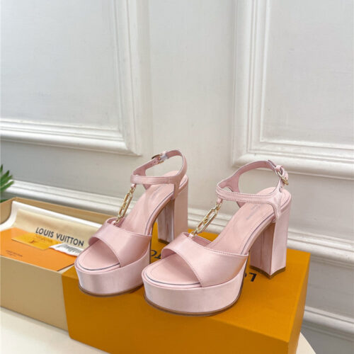 High Quality Luxury Louis Vuitton Explosive Style Platform High-Heeled Sandals – Style 01539