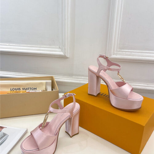 High Quality Luxury Louis Vuitton Explosive Style Platform High-Heeled Sandals – Style 01539 product detail